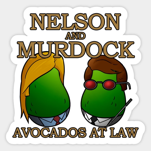 Avocados at Law Sticker by MobiusTees